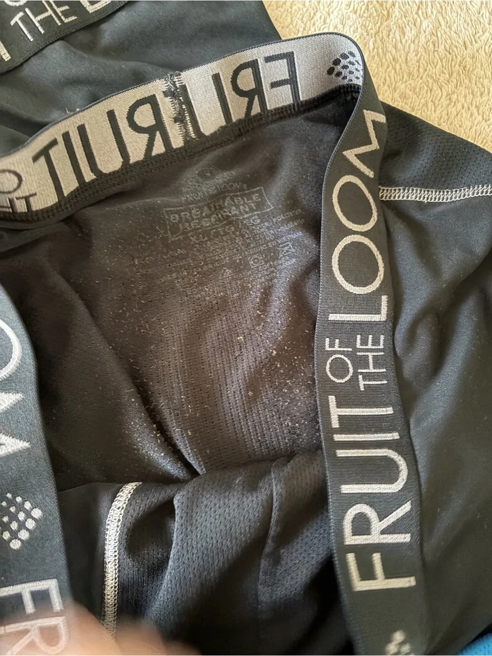 Fruit of the Loom Men’s Performance Boxer Briefs - Black & Blue 7 pairs